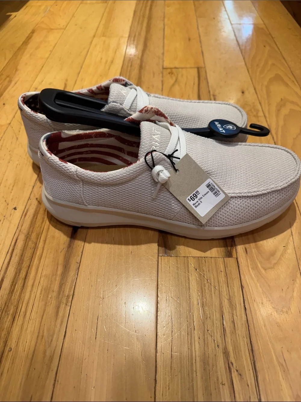Ariat Men’s Light Gray Mesh Slip-On Loafers